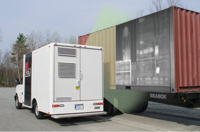 Back scatter electron scanners use lead shielding subassemblies